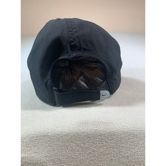 Nike Aerobill Featherlight Ci2662 Dri-fit Black Unisex Running Cap Hat running - Picture 6 of 9